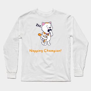 sleepy cat Long Sleeve T-Shirt